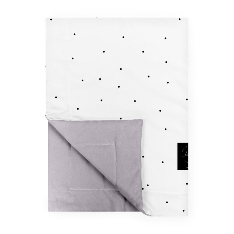 Kocyk 150×100 Dots jasnoszary