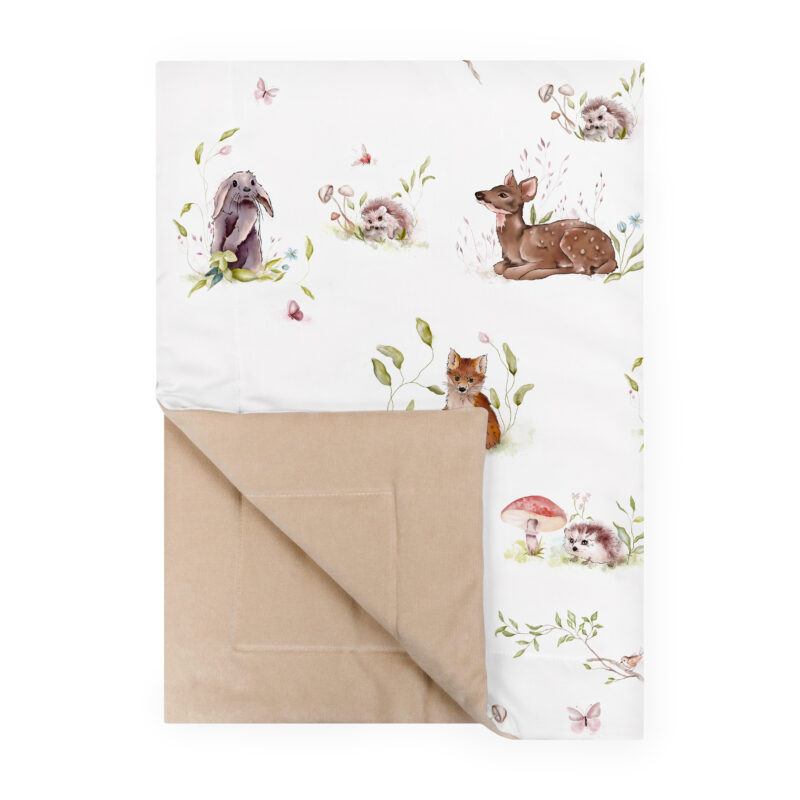 Kocyk 100×75 Forest beżowy