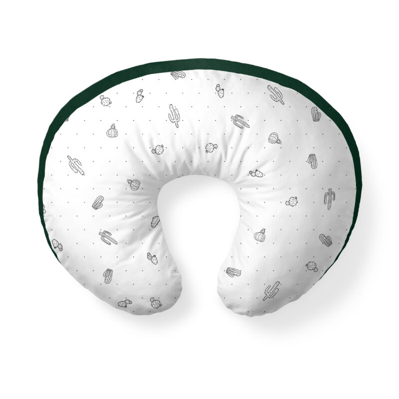 Poduszka do karmienia Cactus butelkowa zieleń