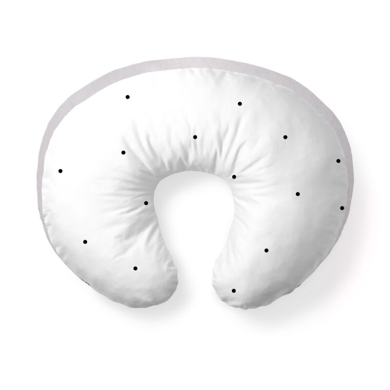 Poduszka do karmienia Dots jasnoszary