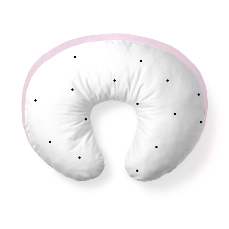 Poduszka do karmienia Dots pudrowy róż