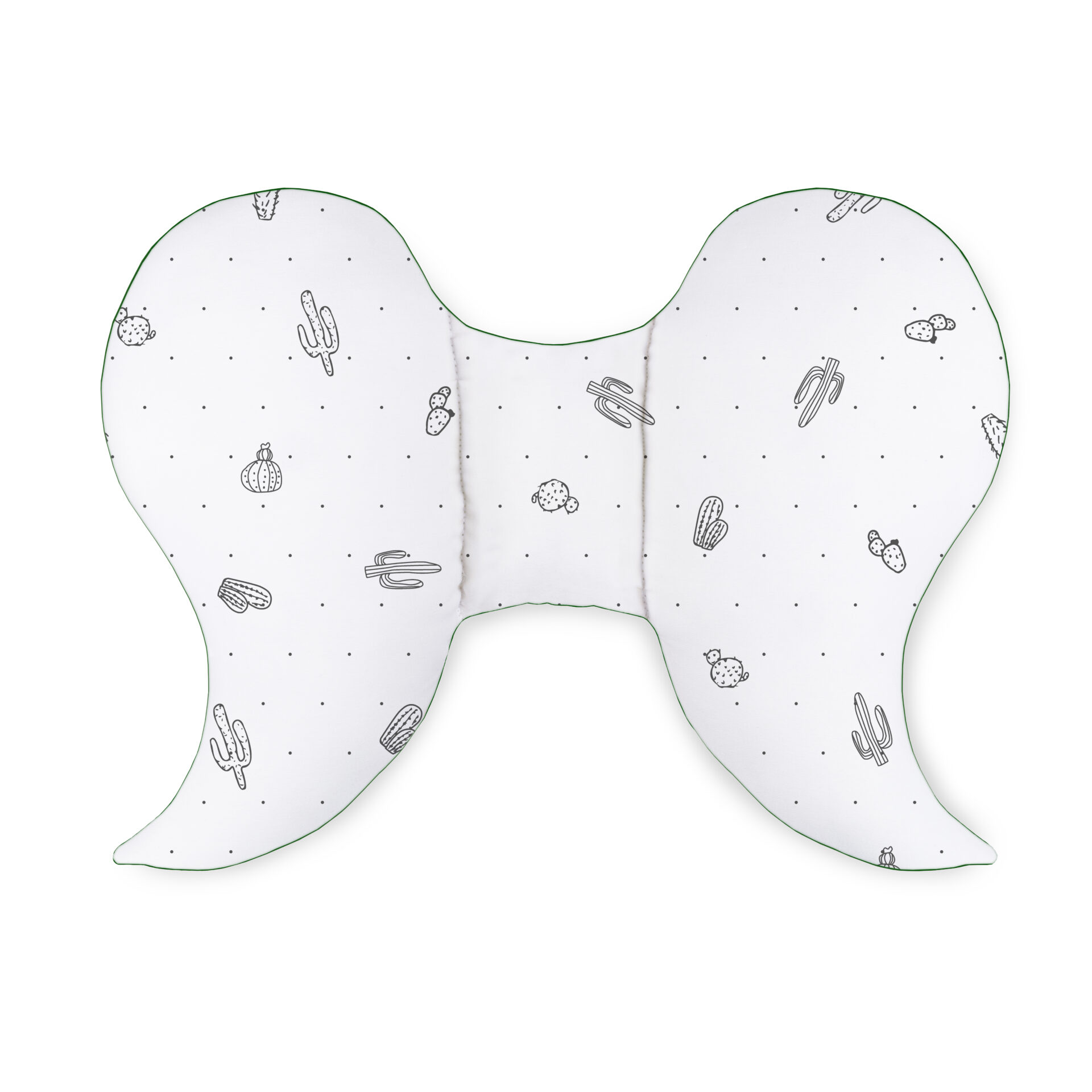 poduszka_motylek_welur cactus butelkowa zieleń