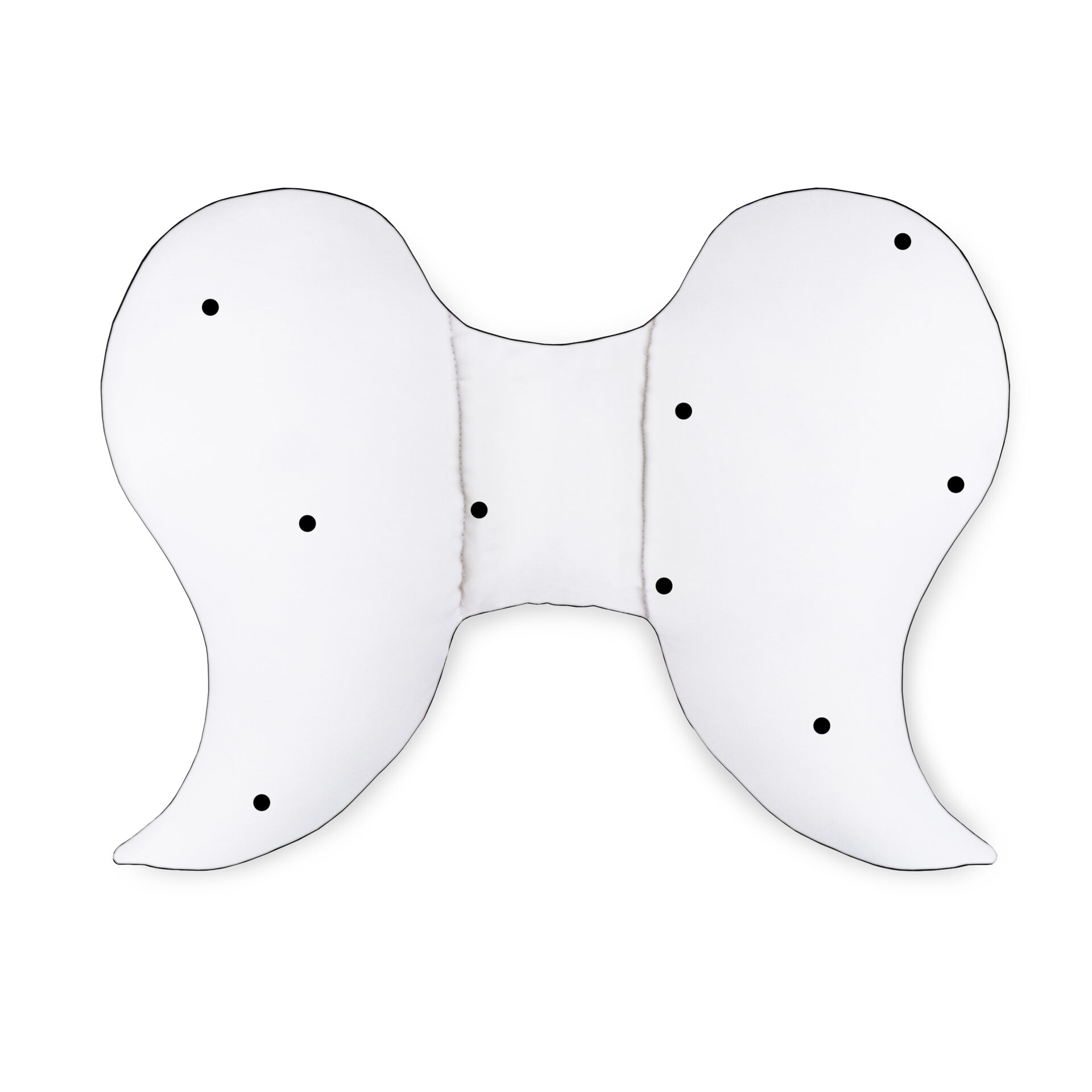 poduszka_motylek_welur dots czarny