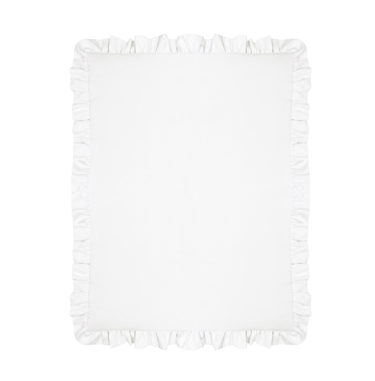 Kołderka 150x100 z falbanką biały I Duvet 150x100 with ruffles white