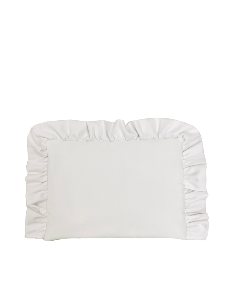 Poduszka 40×60 z falbanką biały