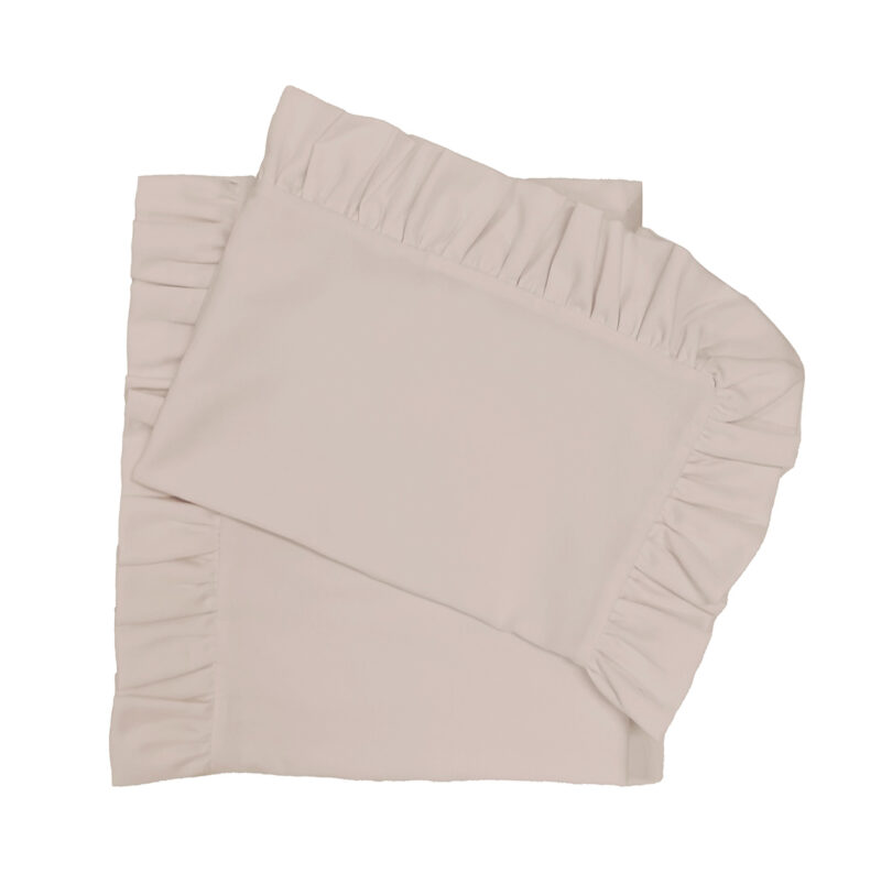 Komplet pościeli 75×65+30×40 z falbanką beżowy