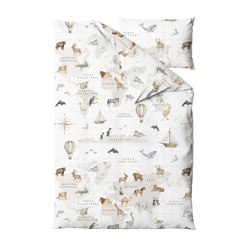 Komplet pościeli 75×65+30×40 Around the World