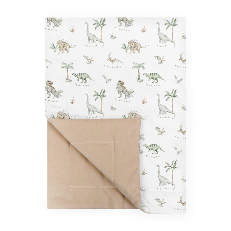 Kocyk 150×100 Dino beżowy