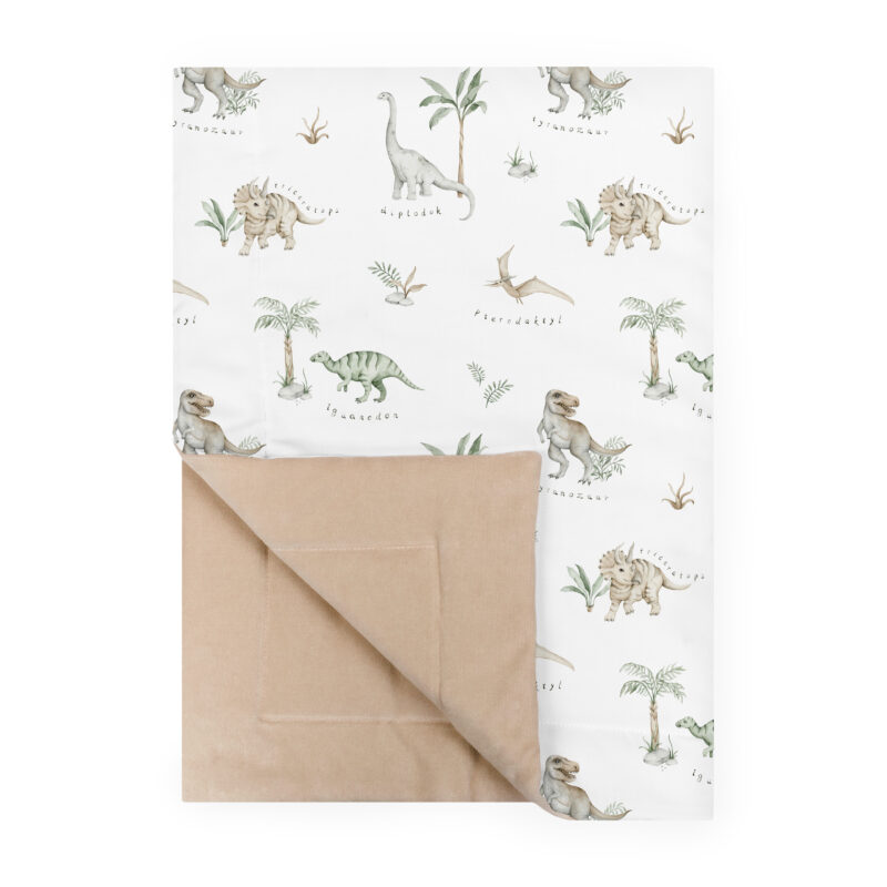 Kocyk 100×75 Dino beżowy