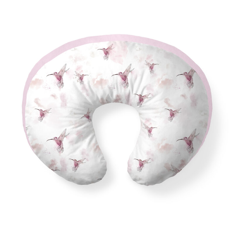 Poduszka do karmienia Pink colibri pudrowy róż