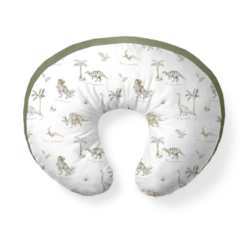 Poduszka do karmienia Dino khaki