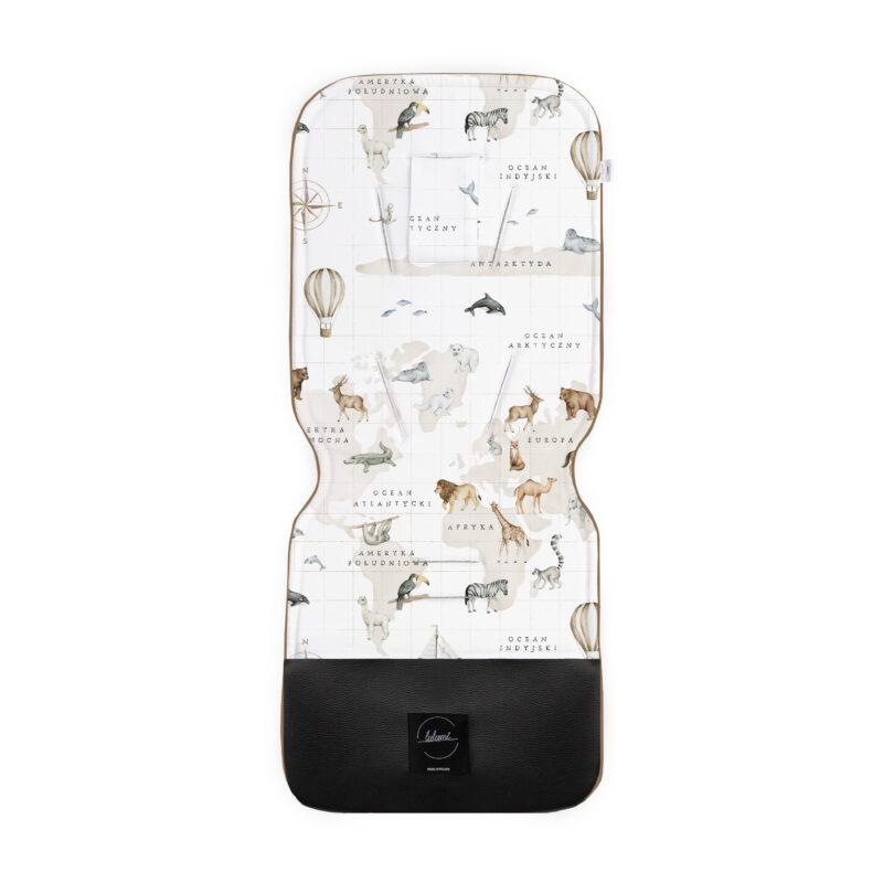 Wkładka do wózka Around the World mocha