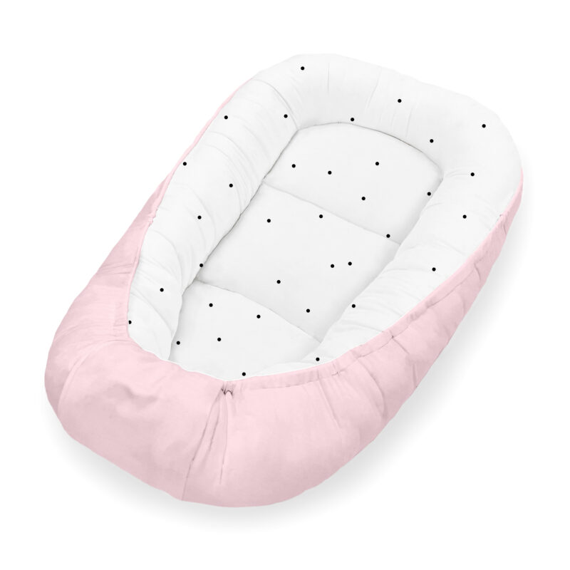 Kokon Dots pudrowy róż