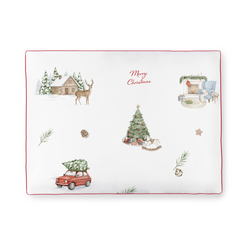 Poduszka 30×40 Merry Christmas czerwony