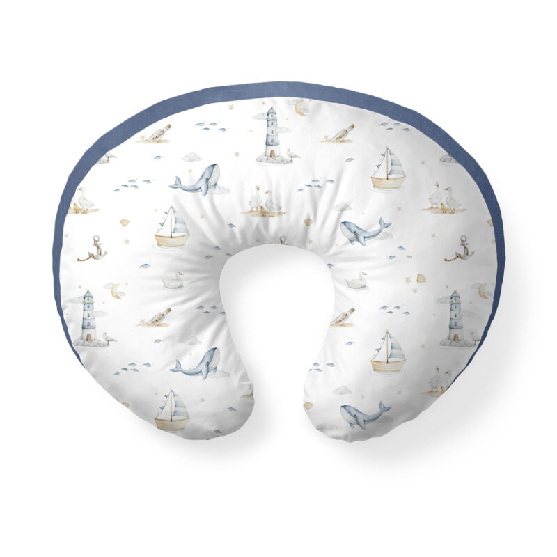 Poduszka do karmienia Marine denim