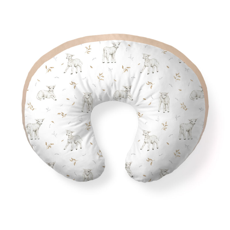 Poduszka do karmienia Little sheep beżowy