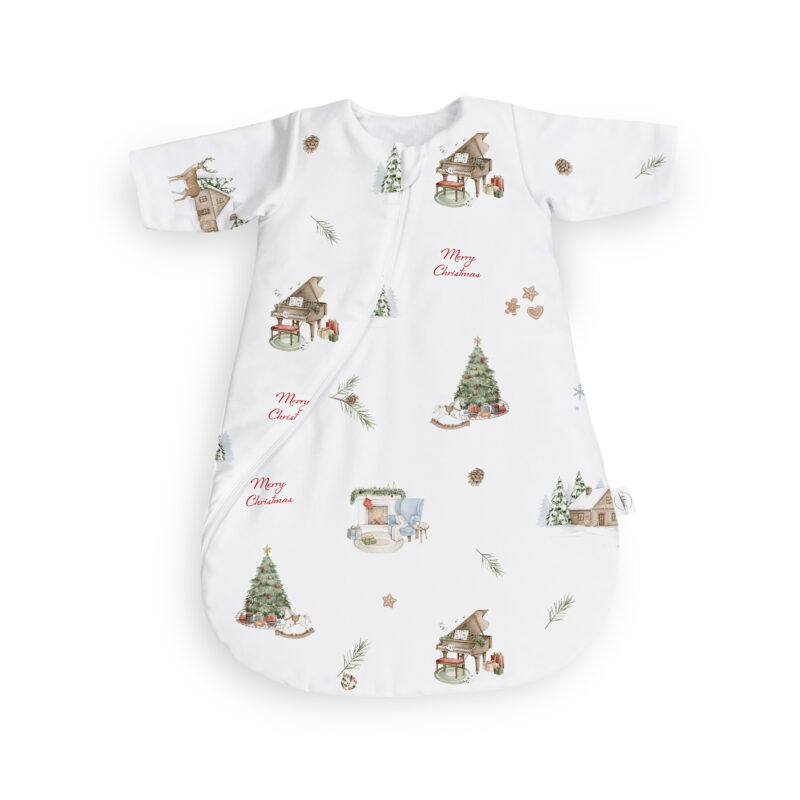 Śpiworek S z rękawkami Merry Christmas