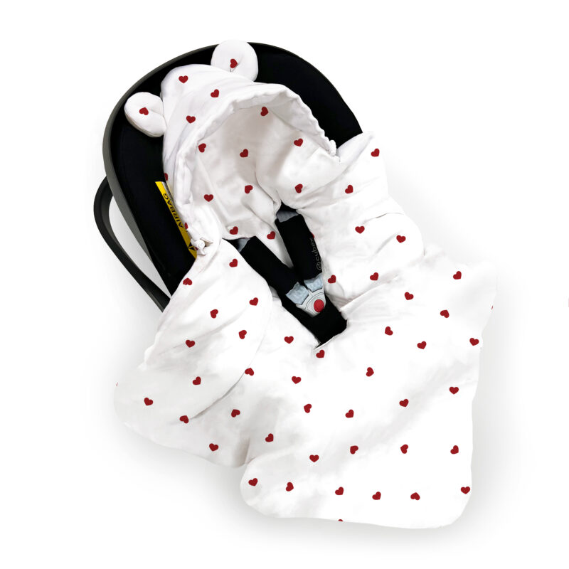 Kocyk do fotelika Hearts (fotelik 3-punktowy)